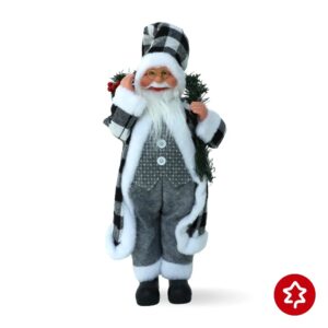 Santa Claus Silver 60 cm